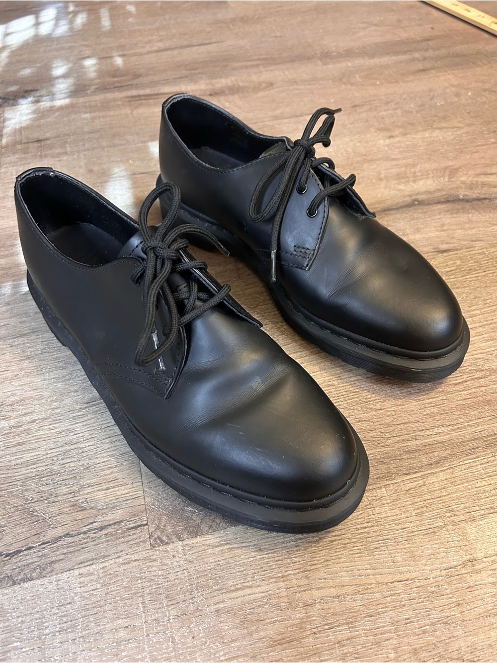 Dr. Martens 1461 Mono Oxford Shoes Unisex Black Lace Up US 9 EU 42